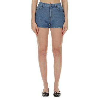 Rotate Rotate Birger Christensen, Dames, Korte broeken, Blauw, Maat: W28 Denim