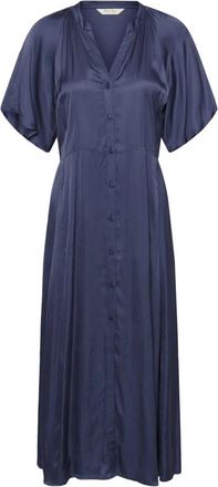 Part Two Midi Jurken - Dames - Casual kleedjes - Blauw - XS - Kleedjes
