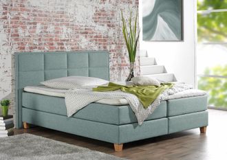 HOME AFFAIRE Boxspringbett »Casey« in 5 Breiten, 3 Ausführungen, 2 Härtegraden, Steppung, Topper