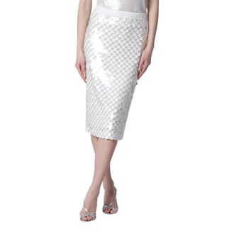 P.A.R.O.S.H. Midi Skirts, female, Beige, Size: M Gonna