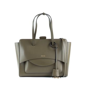 Hidesins Moss Leather Bag Flap L