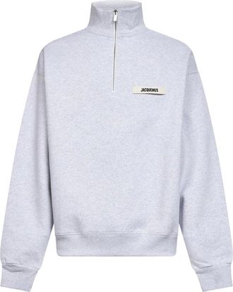 Jacquemus Heren, Sweatshirts & Hoodies, Grijs, Maat: L Katoen