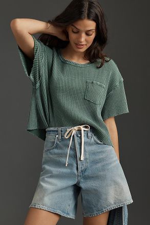 Pilcro Short-Sleeve Waffle Tee