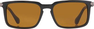 Ferragamo Brown Rectangular Mens Sunglasses SF1110S 302 56