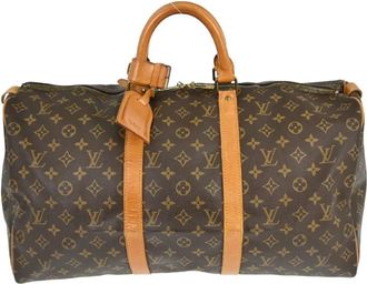 Louis Vuitton Pre-owned Weekend Bags, female, Brown, Size: ONE SIZE Pre-owned Monogram Keepall Duffle Bag