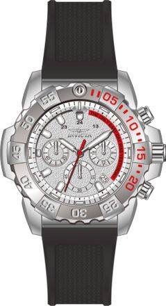 Invicta Aviator 69550 Herenhorloge - Quartz Uurwerk - Staal met Zilveren Wijzerplaat - 45 mm