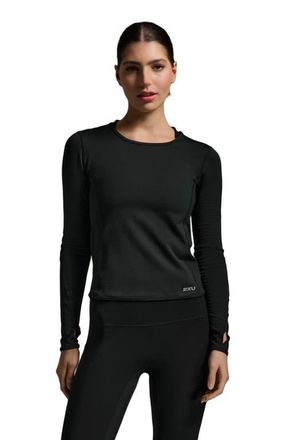 2XU Womens Ignition Grid Base Layer in Black/silver Reflective at Nordstrom, Size X-Small