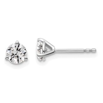 Diamond2Deal 14k White Gold 7/8 ctw Lab Grown Diamond Stud Earrings