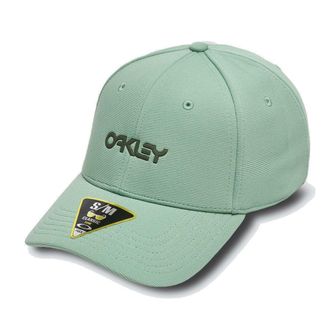 Oakley Mens 6 Panel Stretch Metallic Hat Cap, New Jade, L-XL