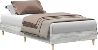 vidaXL Estructura De Cama Sonoma Gris 80 X 200 Cm Madera De Ingenier&iacute;a Vidaxl