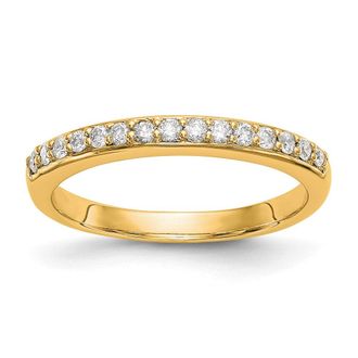 Diamond2Deal 14k Gold Lab Grown Diamond Wedding Band Ring 1/4Ct Clarity- VS Color- G-H