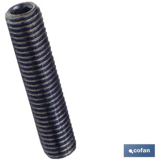 cofan Din-913 C-45h M-8 X 50 N Caja 200 Unid., Esparrago Roscado Allen Din 913 45h Con Hex&aacute;gono Interior, Punta C&oacute;nica, Acabado Pavonado (negro). Medidas De