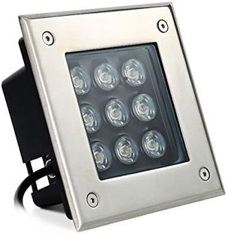 OEM Foco Led Empotrable Para Exteriores, L&aacute;mpara Cuadrada, Iluminaci&oacute;n Subterr&aacute;nea, Luz Blanca C&aacute;lida