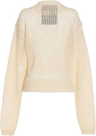 RAMAEL Open-Knit Bio Cotton Sweater - Cream