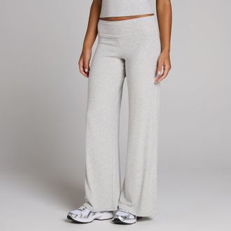 MyProtein Mallas acanaladas de pierna ancha para mujer de MP - Gris moteado - XS