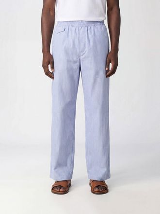 A.P.C. A. P.C. Pantaloni Lou a righe in cotone con gamba dritta e vita elasticizzata