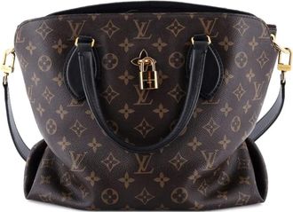 Louis Vuitton Flower Zipped Tote Monogram Canvas MM shoulder bag - Marrone