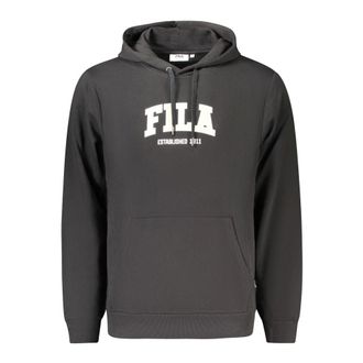 Fila Hoodies, male, Black, Size: M Rifredi Hoodie