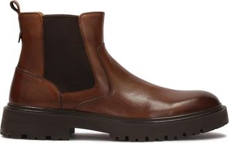 Kazar Bruine pantoffels op een klavertjezool - Heren - Chelseaboots - Bruin - 40 EU - Leer - Schoenen