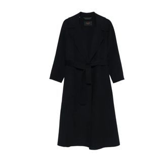 Palt&ograve; Belted Coats, female, Blue, Size: 2XS Paola Wool Coat