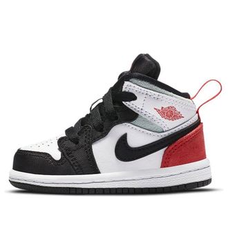 Nike Jordan (TD) Air Jordan 1 Mid SE Red Black Toe BQ6933-100