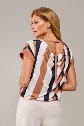 Mart Visser Benza Print Top Zwart / Creme