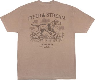 Field & Stream Huntin Dog Tee Shirt Espresso, Espresso, Large
