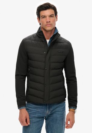 Superdry Steppjacke SUPERDRY STORM POPPER SOFTSHELL JKT, Herren, Gr. L, schwarz, Web, Obermaterial: 100% Polyester, unifarben, slim fit normal, Jacken Steppjac