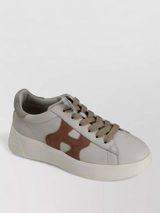 Hogan rebel leather sneakers contemporary silhouette