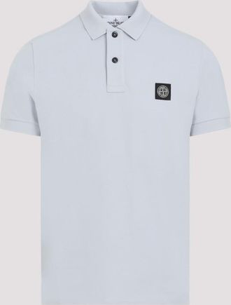Stone Island Sky Blue compass patch Polo