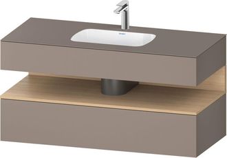 Duravit Qatego Lavabo Encastrado Con Base De Lavabo Consola, - Duravit