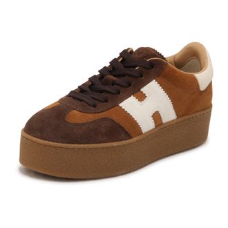 Hogan Sneakers, female, Brown, Size: 7 1/2 US H681 Allacciato H