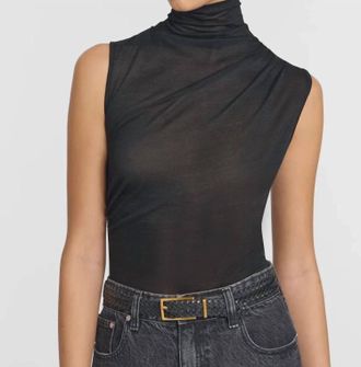Viktoria & Woods Sunset Sleeveless Top In Black