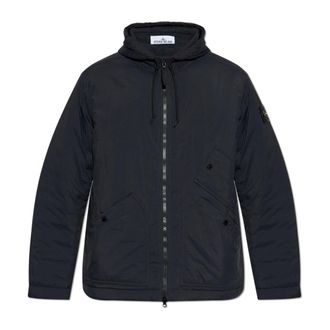 Stone Island Winter Jackets, male, Black, Size: 2XL Jacket with logo