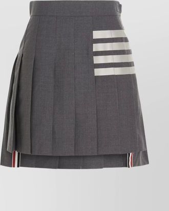 Thom Browne high-waisted striped pleated mini skirt