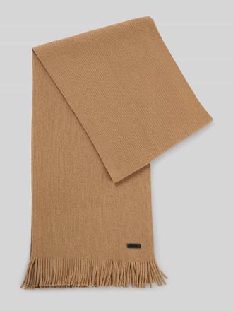HUGO BOSS Schal aus reiner Schurwolle in Camel, Größe 1