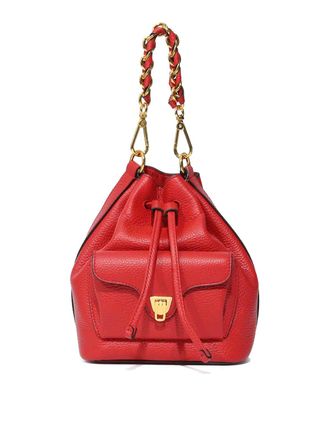 Coccinelle Beat Generation Small Bag In Scarlet Leather