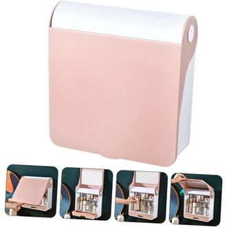 Trade Shop Trade Shop - Scatola Espositore Organizer Trucco Contenitore Per Cosmetici Porta Trucchi Rosa