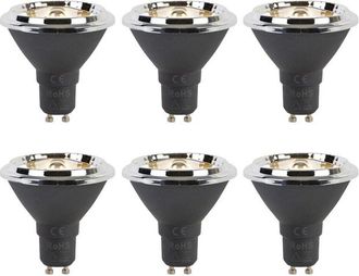 LUEDD LED lamp - set van 6 - GU10 - 6W - 2700K - 450LM - dimbaar