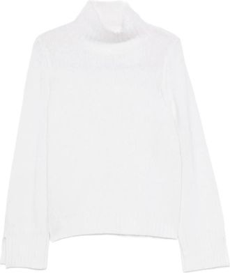 Allude Cashmere Truien - Dames - Cashmere truien - Wit - M - Truien & Vesten