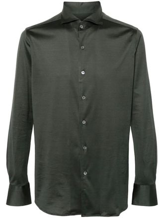 Canali cotton shirt - Green