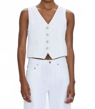 Pistola Denim Vero Denim Vest In White