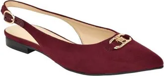 Tommy Hilfiger Vesly Pointed Toe Slingback Flat in Deep Bordeaux at Nordstrom, Size 7.5