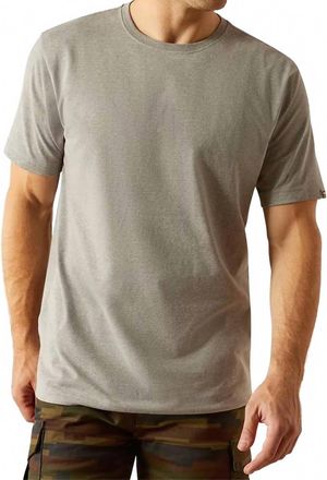 Ariat Mens Rebar Cotton T-Shirt In Grey Heather