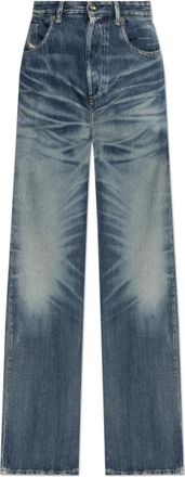 Diesel Wide Jeans - Heren - Loose Fit Jeans - Blauw - W30 L32 - Jeans