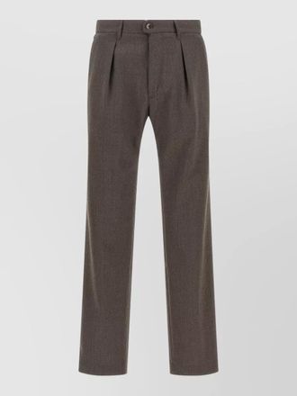 Incotex wool-blend pleated tailored trousers