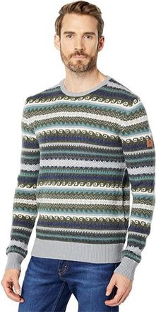 Royal Robbins Sequoia Sweater Mens Pewter Fair Isle Round Neck Pullover GBO67