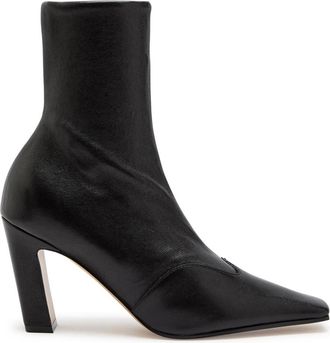 Khaite Nevada 85 Womens Designer Leather Black Ankle Boots UK6.5 - 39.5 (IT39.5 / UK6.5)