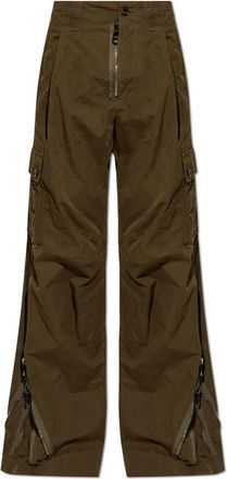 Dolce & Gabbana Cargo Broek - Heren - Wijde Broeken - Groen - L - Katoen - Broeken