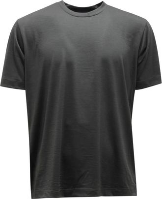Mazzarelli Super 120s Wol Trui Marrakech Stijl - Heren - T-shirts - Grijs - S - Wol - Tops